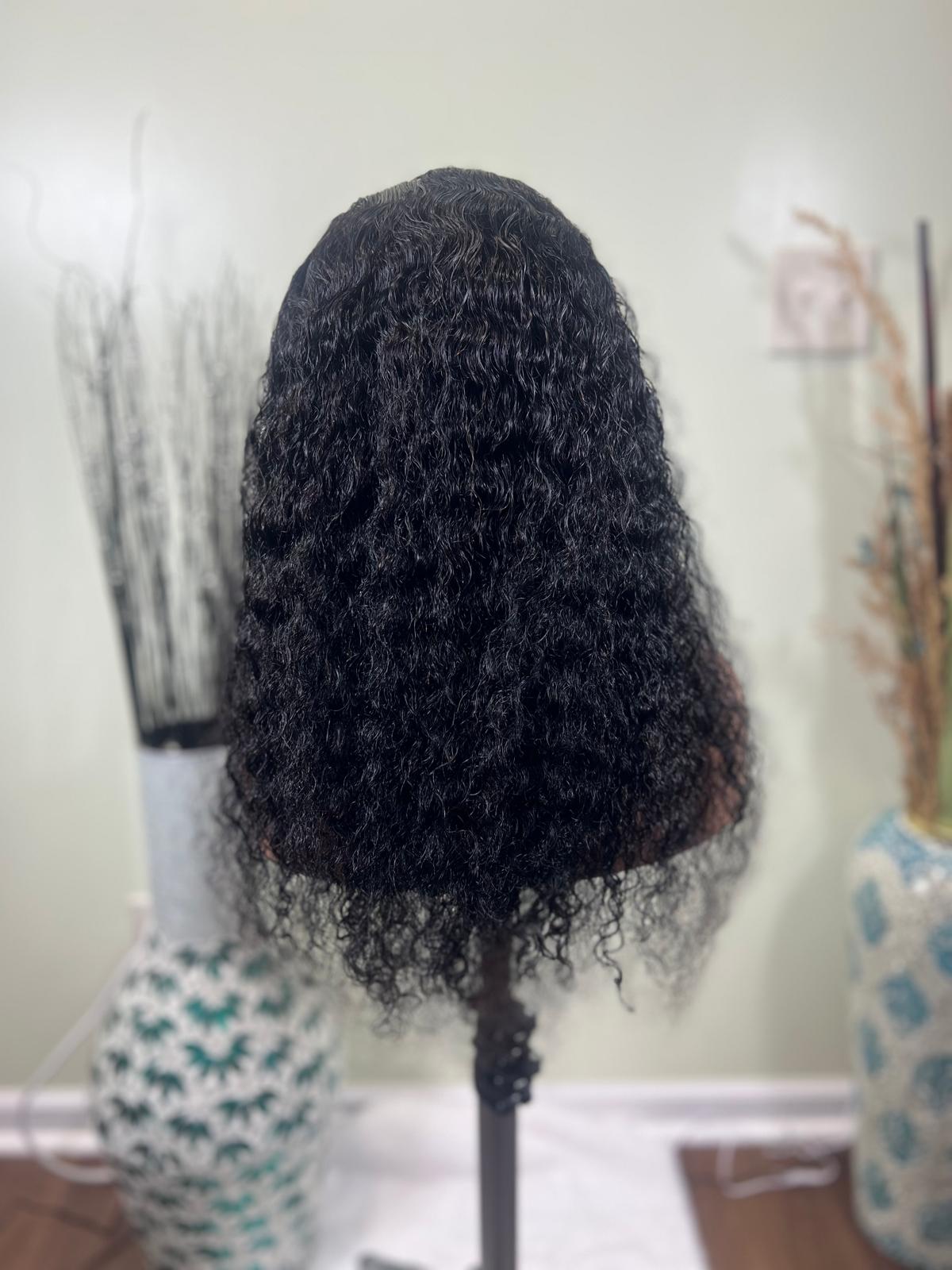 100% Brazilian Human Hair Curly Wig 13x4 Frontal